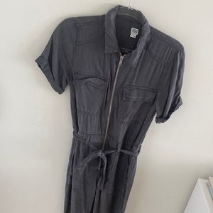 BDG Supersoft zip up s/s jumpsuit